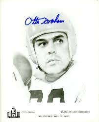 Otto Graham SIGNED 8x10 Cleveland Browns Hall of Fame 1965 w COA