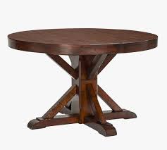 Watch how to take loose pedestal table legs apart and. Benchwright Round Pedestal Dining Table Pottery Barn