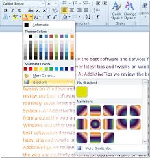 Use microsoft word to create custom block lettering to print out. Word 2010 Change Font Color With Gradient Fill