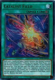 Today we're trying out snipe hunter with geminis! Yugioh Card Review Catalyst Field Spinnach Gaming