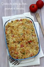 Gratin De Pates Au Thon Poivron Et Tomates Amandine Cooking Gratin De Pates Au Thon Gratin De Pates Pates Au Thon