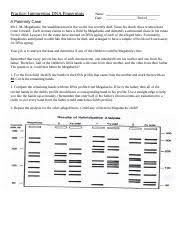 Maybe you would like to learn more about one of these? Biotechdnaparentagepractice Docx Interpreting Dna Fingerprints For Parentage Megabucks Paternity Mr I M Megabucks A Very Wealthy Man Has Recently Died Course Hero
