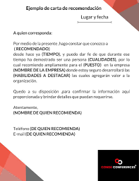 No existe una lista definitiva que abarque todos los. Carta De Recomendacion Personal Christian Conde