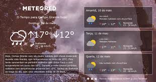 A temperatura mais baixa registada foi de 12°c no dia 14 fevereiro. Clima Tempo Campo Grande Ms Amanha