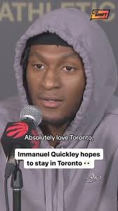 Immanuel Quickley says he “loves” being in Toronto and hopes to stay with  the Raptors long-term 👀