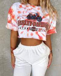 Vintage Harley Davidson Tie Dye Tee Vintage Harley Davidson Harley Davidson Tee Fashion