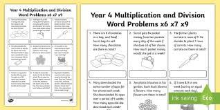 Students will be able to simplify expressions and equations with multiplication or division, using order of operations working from left to right. Multiplication And Division Word Problems Year 4 Use Now