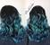 Black To Blue Ombre Medium Hair