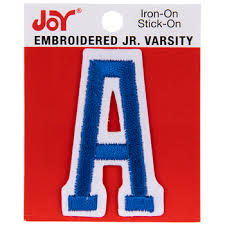 Find the best letters from hobbylobby.com. Junior Varsity Letter Iron On Applique 2 Hobby Lobby