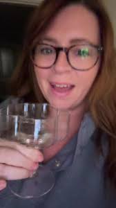 It's friday!! Having some prosecco in my new glass from sainsbury's 🌸