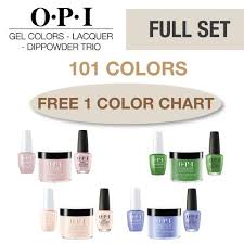 Opi Gel Colors Lacquer Powder Perfection Trio Full Set 101 Colors
