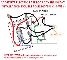 2.4.2 electronic thermostat connection diagram. Line Voltage Thermostats For Heating Cooling
