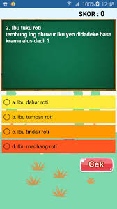 Soal bahasa jawa tentang basa krama. Soal Ujian Bahasa Jawa Sd Mi Pour Android Telechargez L Apk