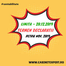 Nu se depune declaratia 394 in 0 (zero). AtenÈie Data De 21 12 2019 Este Termen LimitÄ Pentru Depunerea DeclaraÈiilor Fiscale Aferente Noiembrie 2019 Cabinetexpert Ro Blog Contabilitate