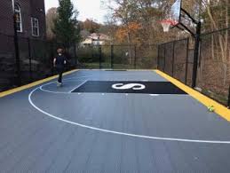 For example, macadam tarmac surfaces are the most common surface and are the cheapest to install. Flexcourt Outdoor Athletic Courts Rainbow Midwest