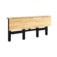 Husky 6 Ft Folding Adjustable Height Solid Wood Top Workbench Wsh72fwb The Home Depot Wood Top Workbench Workbench Garage Work Bench