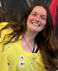 Emma is this week's Artist of the Week with her painting as seen here with  the silhouette of a wolf and interior of a forest scene.