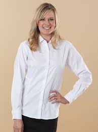 Open Collar Ladies Dress Shirt And Tailored Silhouette Adjustable Cuffs And Buttoned Sleev Dress Shirts For Women Womens Long Sleeve Shirts Women Long Sleeve