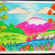 21 Gambar Pemandangan Mudah Untuk Anak Tk Posts Tagged As Gambaruntukanak Picpanzee Download Gambar Pemandangan Pantai H Di 2020 Pemandangan Gambar Fotografi Alam