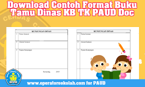 Putra temu rejeki (studi kasus di desa belung kecamatan poncokusumo kabupaten malang) Download Contoh Format Buku Tamu Dinas Kb Tk Paud Doc Operator Sekolah