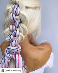 The intricate detailing on this style is immaculate. 21 Creative Fourth Of July Hairstyles To Get You In The Mood