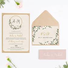 Wedding Invitation Floral Hoop Wedding Invitations Floral Rustic Wedding Invitations Pink Wedding Invitations Handmade Wedding Invitations