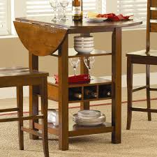 The lugano counter height dining table with storage upgrades your dining decor. Ridgewood Counter Height Drop Leaf Dining Table With Storage Mahogany Walmart Com Walmart Com