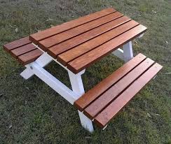 1 5 Years Quality Handmade Kid S Timber Picnic Table Mini Colonial Kids Outdoor Furniture Kids Woo Ahsap Isleme Dis Mekan Mobilyalari Piknik Masalari
