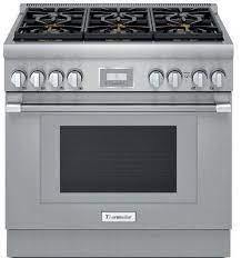 Check spelling or type a new query. Thermador Prd366whu 36 Inch Freestanding Professional Dual Fuel Smart Range With 6 Star Burners 5 Cu Ft Oven Continuous Grates Self Clean Home Connect Extralow Simmer Burners Quickclean Base Full Access Racks Third