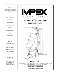 Impex Mwm 980 Owners Manual Manualzz Com