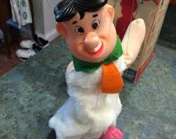 Vintage 1962 Knickerbocker Fred Flintstone Push Button Marionette with  Original Box