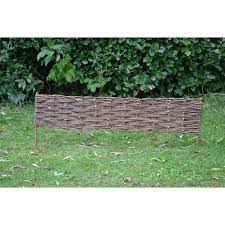 Natural woven natural round willow lawn edging is woven together using galvanised wire, making this garden edging flexible ideal for curved, corners and straight edges of the garden borders. Buy Willow Weave Garden Edging 100cm X 35cm Online At Cherry Lane