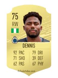 But with two rounds of matches left to play in the german bundesliga, the billy goats have decided that emmanuel dennis would no longer be part of their. Emmanuel Dennis Fifa 20 Spieler Statistik Card Preis