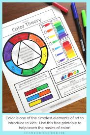 Printable Color Wheel An Intro To Color Theory For Kids The Kitchen Table Classroom Color Wheel Art Projects Color Wheel Art Color Wheel Lesson