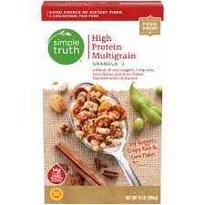 Simple Truth High Protein Multigrain Granola 14 Oz Metro Market