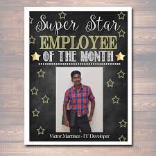 Employee of the month 2004. Editable Employee Of The Month Printable Office Printable Etsy In 2021 Employee Recognition Employee Recognition Board Employee Appreciation Board
