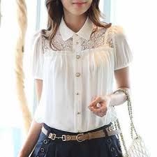 Camisa De Seda Feminina Manga Curta Das Pecas No Mercado As Blusas De Seda Sao As Mais Constante No Closet E No Modismo Logicamente Vemos Altas E Ba Blusas Femininas Ideias Fashion Blusa De Seda