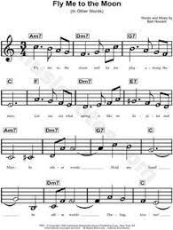 Catalog sku number of the notation is 47009. Frank Sinatra Fly Me To The Moon Sheet Music For Beginners In A Minor Download Print Trumpet Sheet Music Clarinet Sheet Music Saxophone Sheet Music