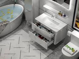 For shipping information please call : China High Definition Plywood Bathroom Vanity Simple Spanish Style Bathroom Furniture With Concealed Handle Kazhongao Manufacturers And Suppliers Kazhongao