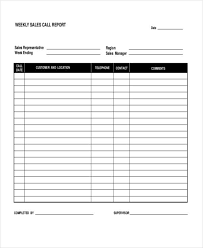 Produce a better weekly status report using this weekly status report template. Sales Call Report Template 1 Templates Example Templates Example Report Template Sales Report Template Templates