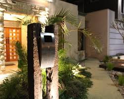 Terrific Mid Century Modern Mailbox At Cool Evening In Eclectic Exterior Of Mid Centrury Home Design Jp Mailbox Design Beautiful Mailbox Patio Landscape Design