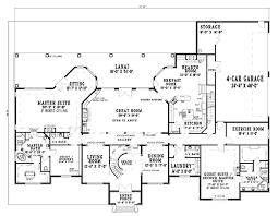 European Style House Plans 6388 Square Foot Home 2 Story 4 Bedroom And 4 3 Bath 4 Garage Stalls By Monster Hous House Plans Luxury House Plans Floor Plans