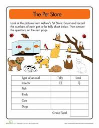 Maybe you would like to learn more about one of these? Doing Data The Pet Store Tally Worksheet Education Com Pet Store Printables Free Kids Pets Preschool