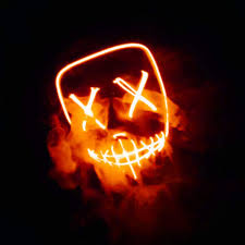 Domestar Led Mask Purge Mask Light Up Mask Glow Mask Halloween Mask Masquerade Dj Show Halloween Day