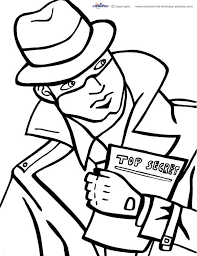 But she's four, so she mostl. Printable Spy Detective Coloring Page 2 Spy Kids Spy Party Free Coloring Pages