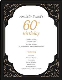 Here are some great birthday party invitation message samples. 60th Birthday Program Template 60th Birthday Ideas For Mom Birthday Template 60th Birthday