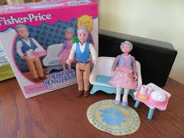 Vintage 1993 Fisher Price Loving Family Dream Dollhouse Grandparents Set In Box Fisherprice Fisher Price Doll House Doll House Loving Family Dollhouse