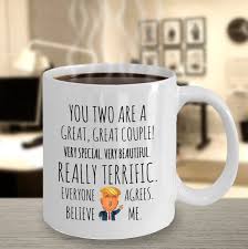 Trump Wedding Mug Bride And Groom Gift Funny Trump Mug Trump Sayings Daughter In Law Son In Law Nana Gifts Birthday Gifts For Sister Funny Coworker Gifts
