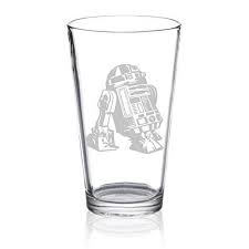 Star Wars R2d2 Etched Pint Glass Star Wars Beer Glasses Star Wars Glass Pint Glass
