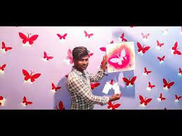 Maybe you would like to learn more about one of these? Awesome And Easy Diy Wall Art Spray Painting Ideas Flying Butterfly Youtube Simple Wall Art 3d Butterfly Wall Art Wall Art Diy Easy